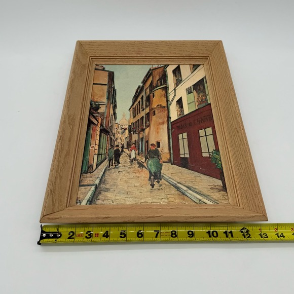 Maurice Utrillo Montmartre France Street Scene Framed Museum Art Reproduction - Picture 6 of 7